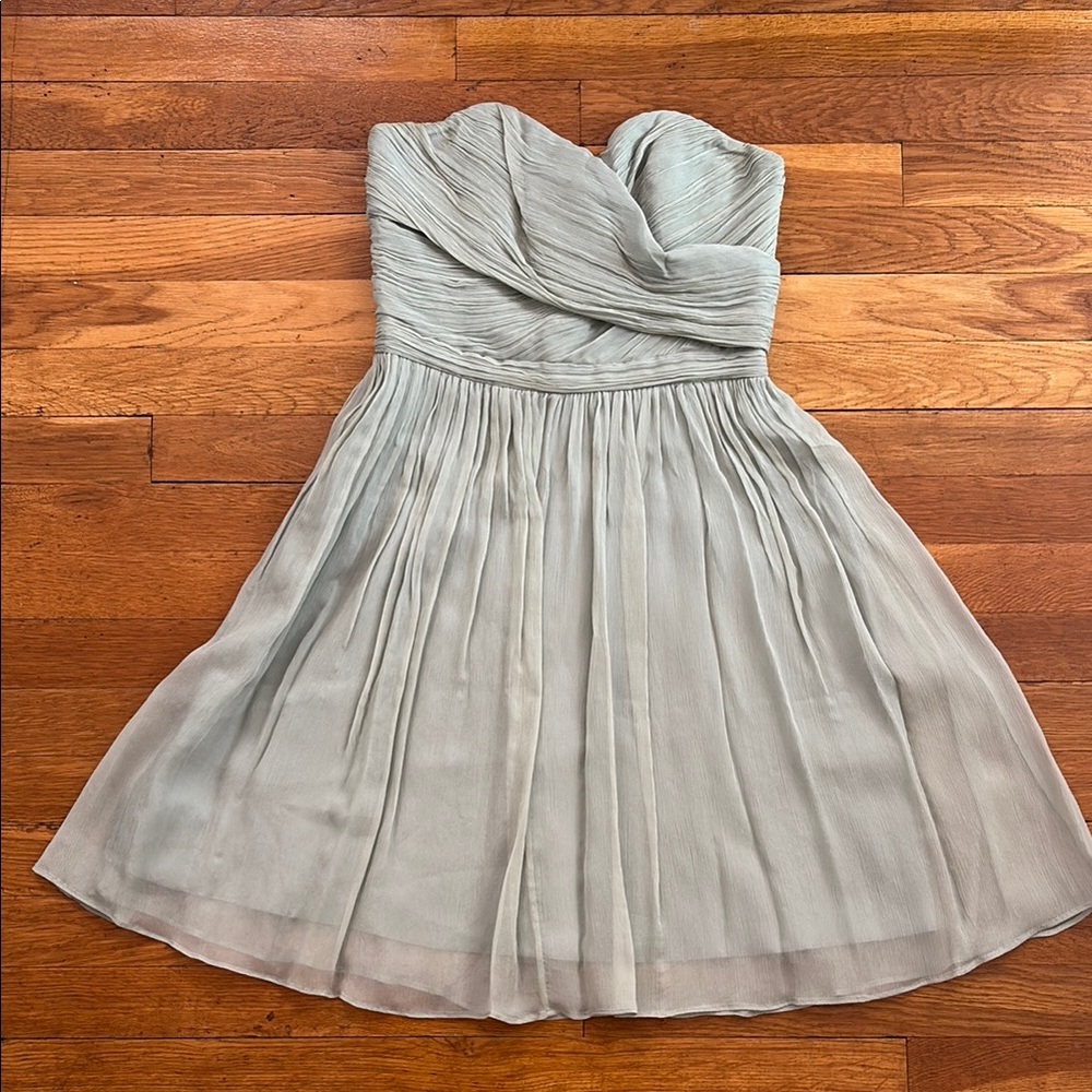 J Crew Strapless Dress in Mint